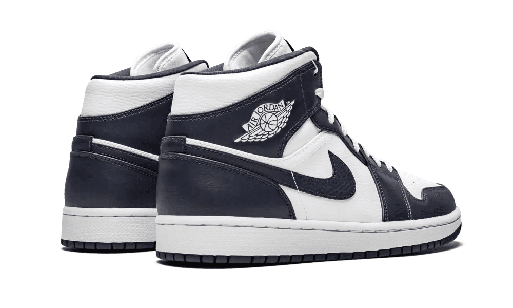 Jordan 1 Mid 'White Metallic Gold Obsidian' - Sneakerhype