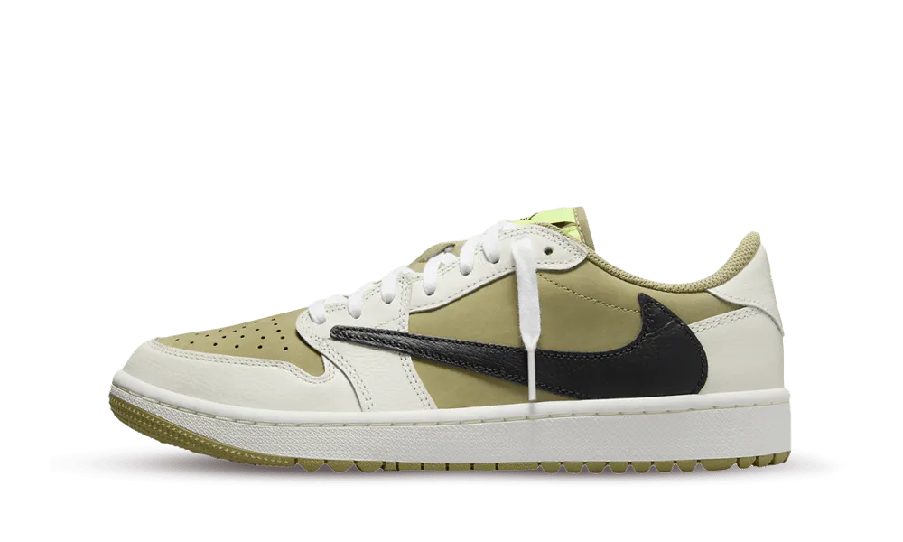 Jordan 1 Retro Low Golf Travis Scott Neutral Olive - Sneakerhype