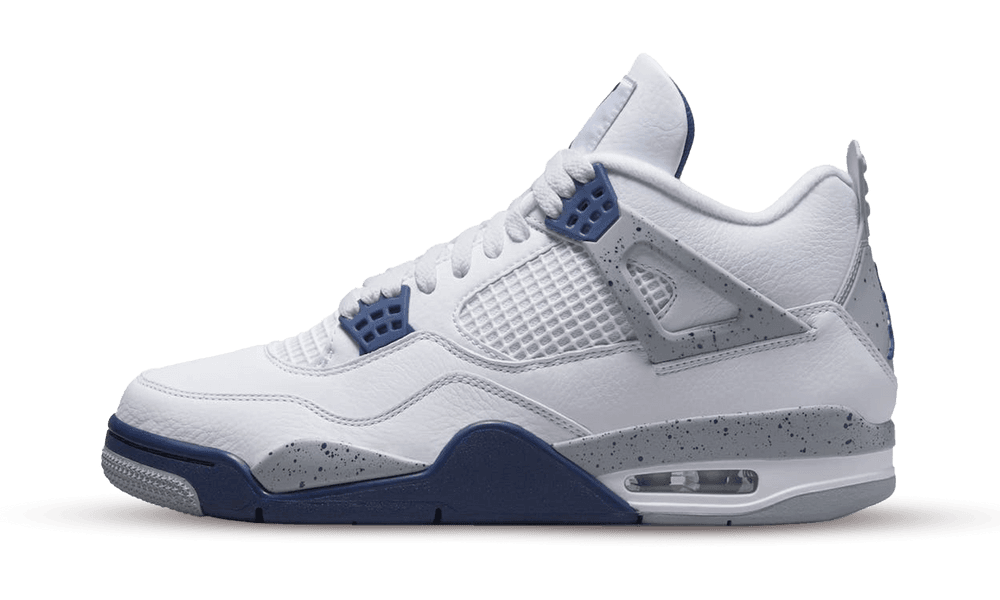 Jordan 4 Retro White ''Midnight Navy''