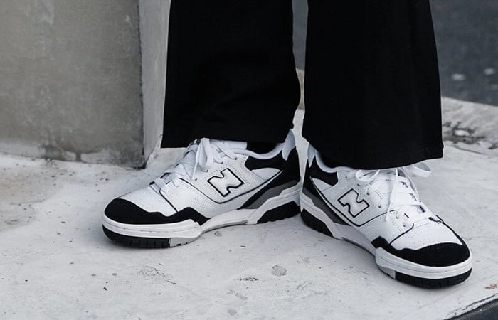 New Balance 550 White Black Rain Cloud GS