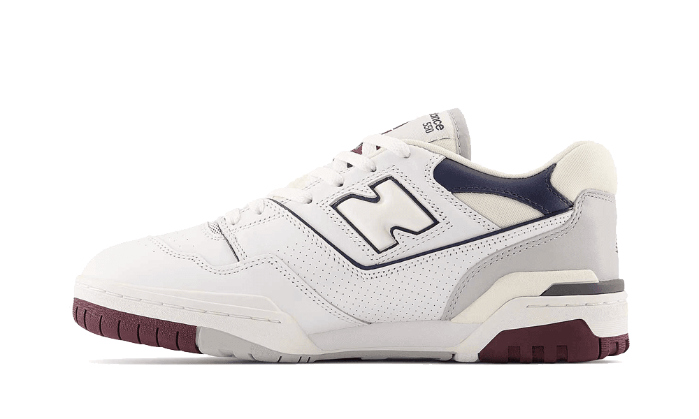 New Balance 550 White ''Maroon Natural Indigo''