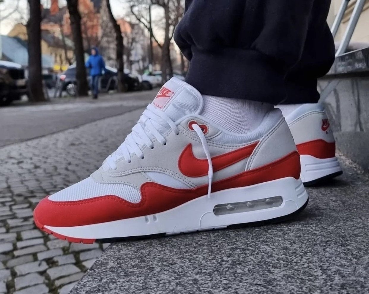 Air max 1 red university fashion