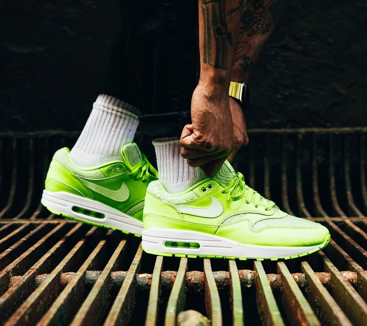 Nike air max 1 groen best sale