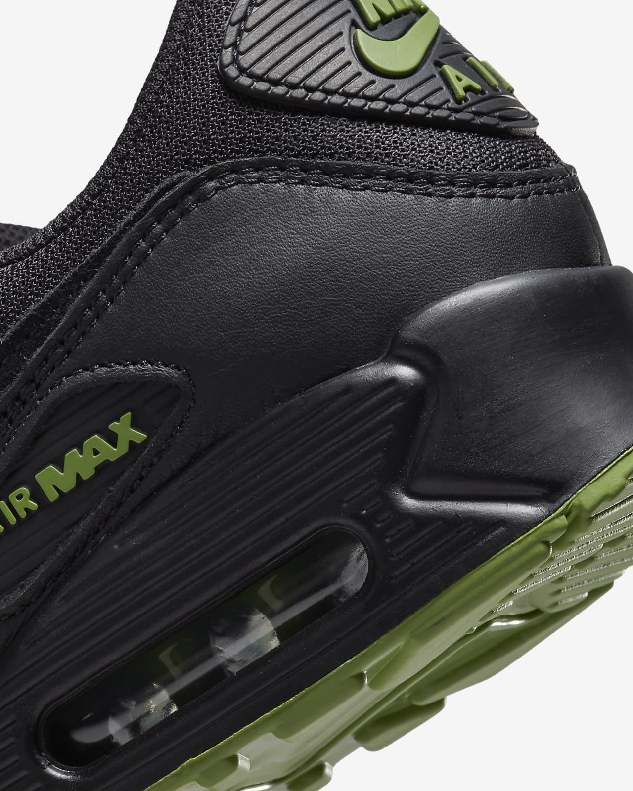 Air max 90 black green on sale