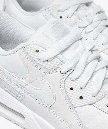 Nike air max 90 leather white trainers best sale