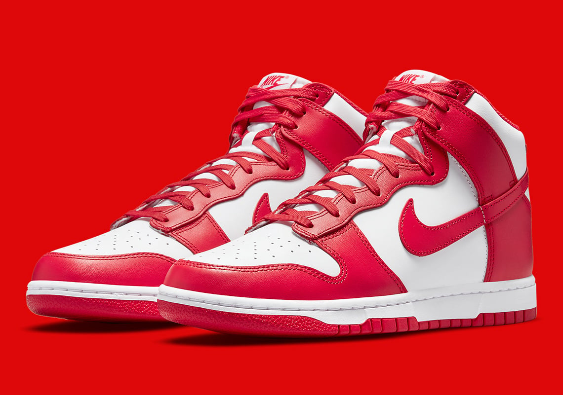 Nike Dunk High 'University Red' - Sneakerhype